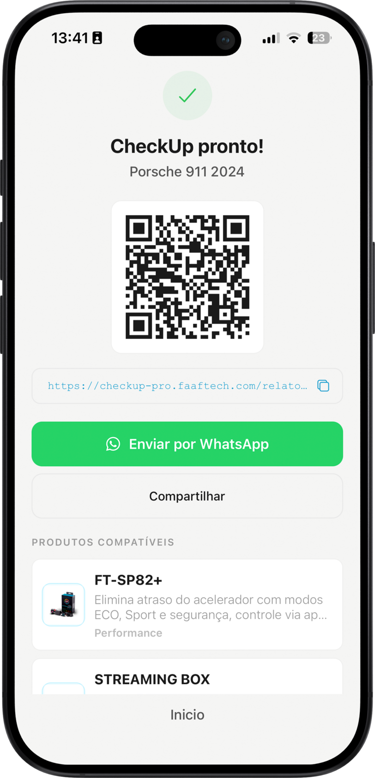 Compartilhar com o cliente