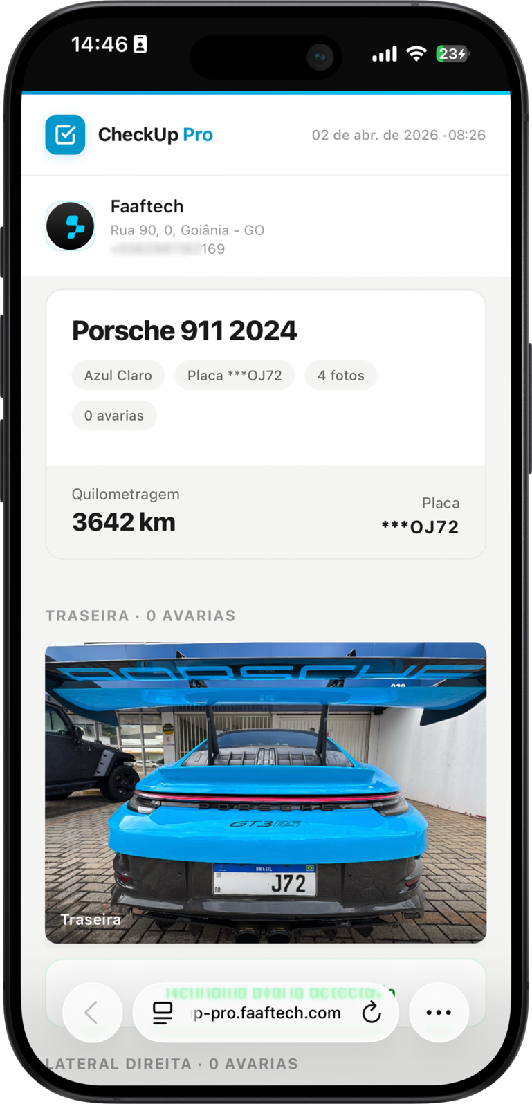Relatório do cliente